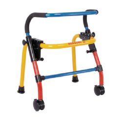 Walk-On Pediatric Walker with Wheels - 24 in to 28 in Adjustable Height by Rebotec
